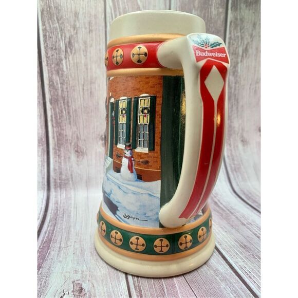 1998 Budweiser Holiday Stein - Hometown Holiday Old World Heritage     - Picture 5 of 12